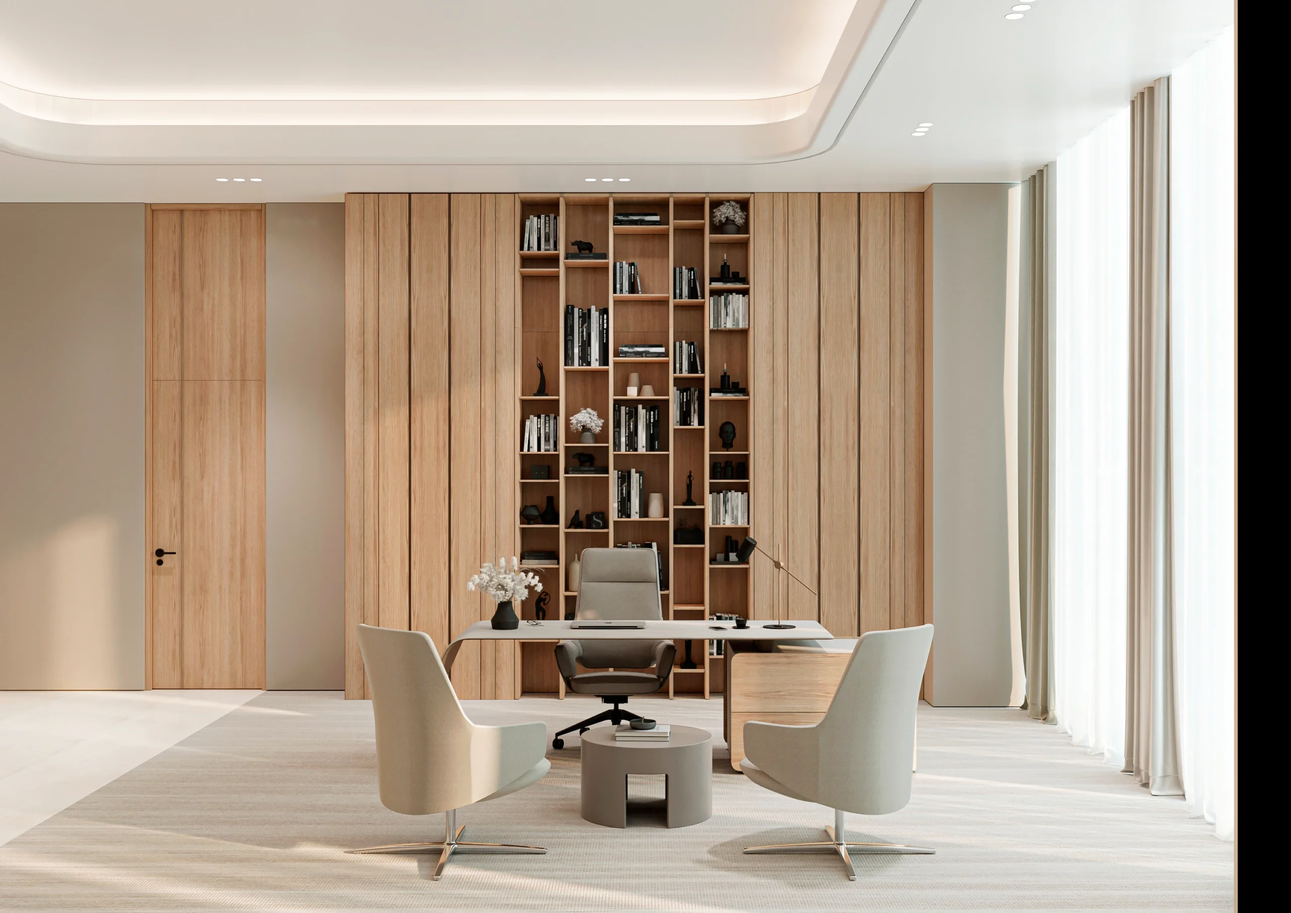 Office Wood Work - MAZELLO DECORATION DESIGN & IMPLEMENTATION L.L.C